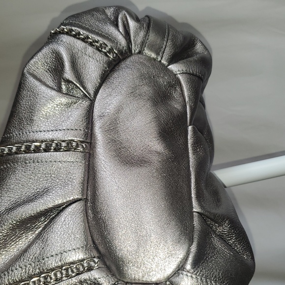 B.Makowsky Leather Metallic Women's Handbag - Picture 8 of 9